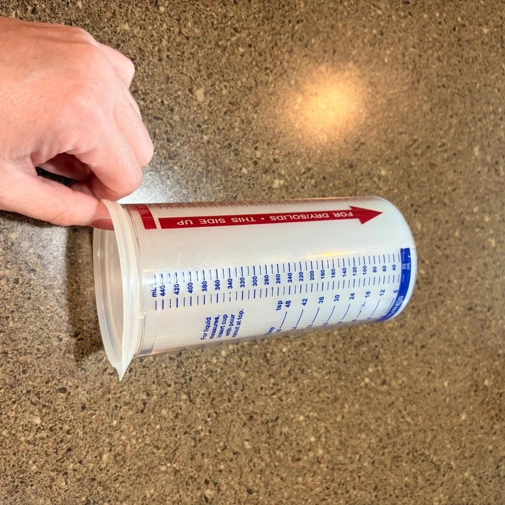 The Pampered Chef 2 Cup Measure-All Adjustable Measuring Cup 1997 Vintage USA